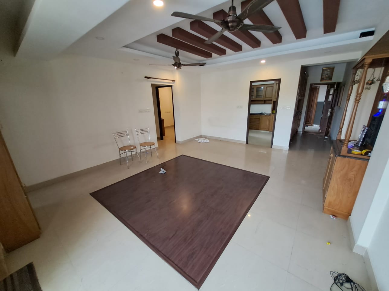 1250sqft 2BHK+Study Semi furnished Flat