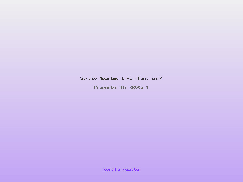 Studio Apartment for Rent - for sale in Kottayam, Kochi ( Ernakulam ), Kerala