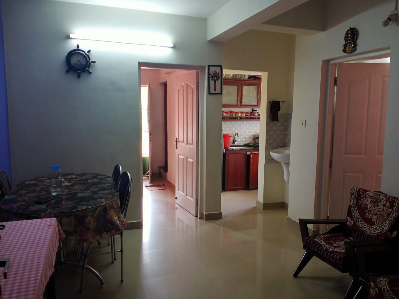2BHK Semifurnished Flat in Ponekkara, Edappally, 650sqft