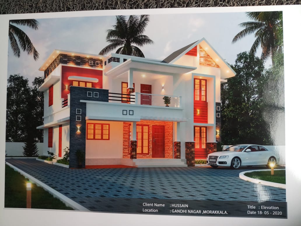 4 BHK Brand new House on 5 Cent land for sale1850 Sqft.
