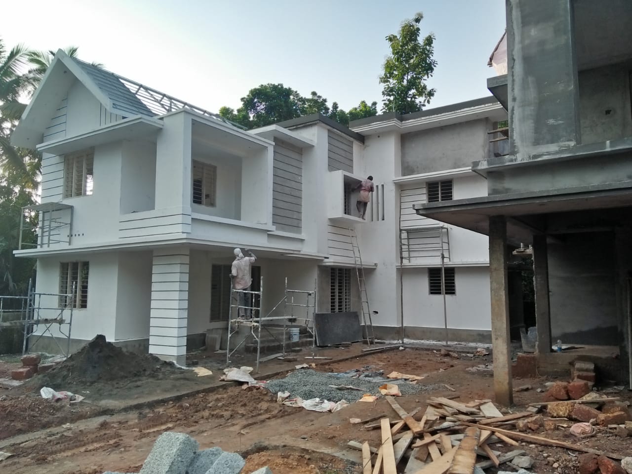 10000 sqft,  3 storied house with 20cent in Palarivattom