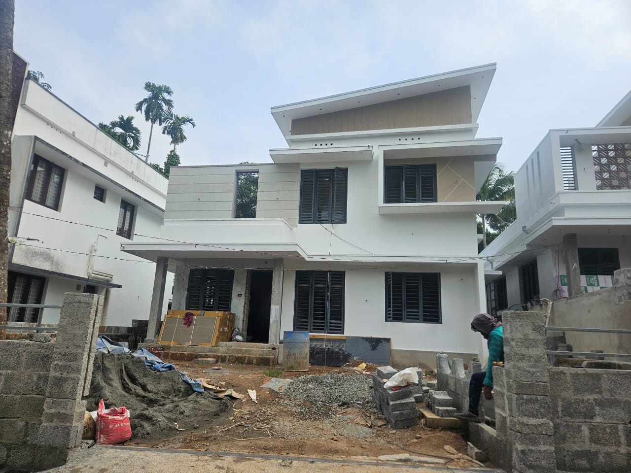 3BHK Brandnew House with 6cent 1450sqft in Vettikkal, Mulanthuruthy