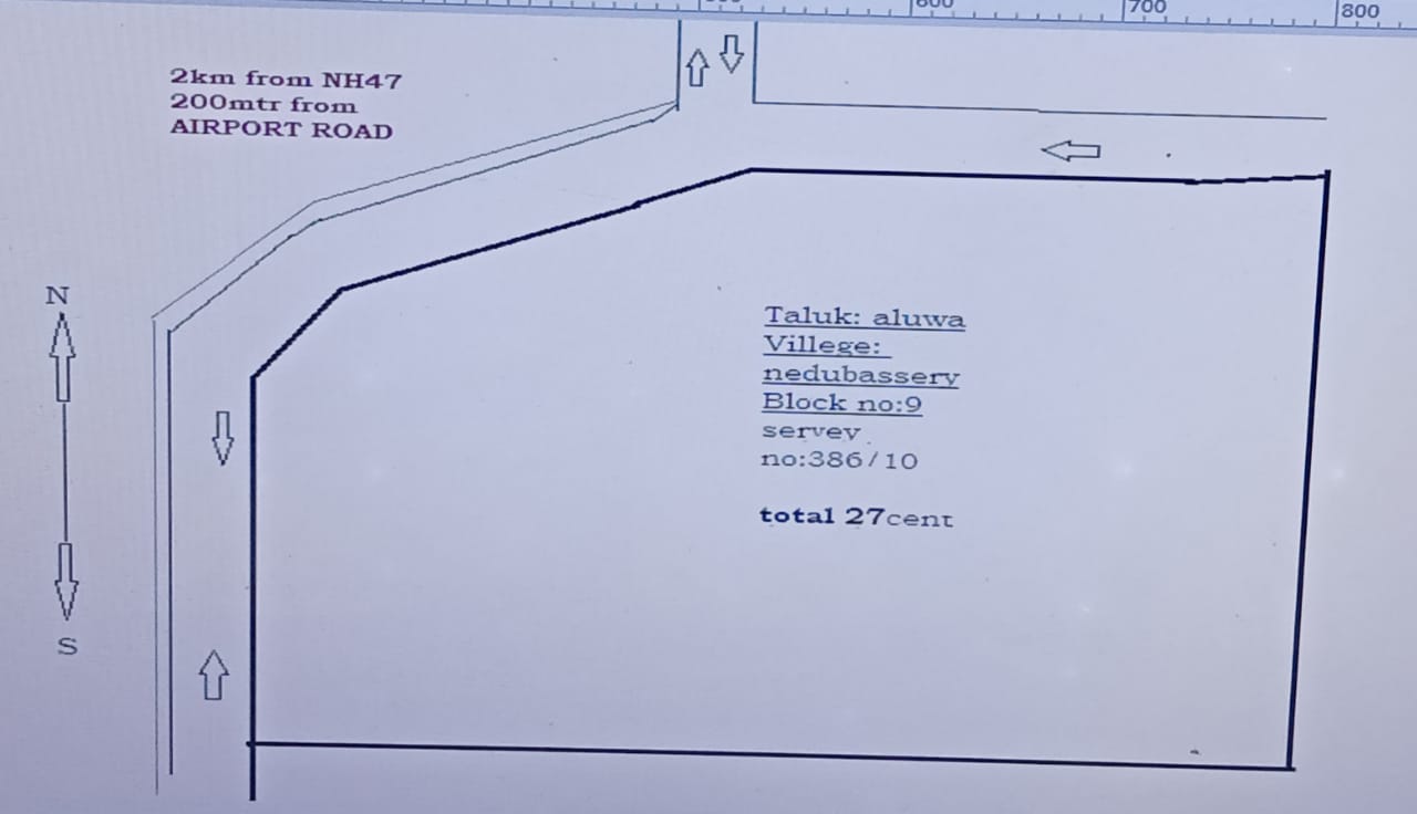 27 Cent land for sale. - for sale in Airportnedumbassery, Kochi ( Ernakulam ), Kerala