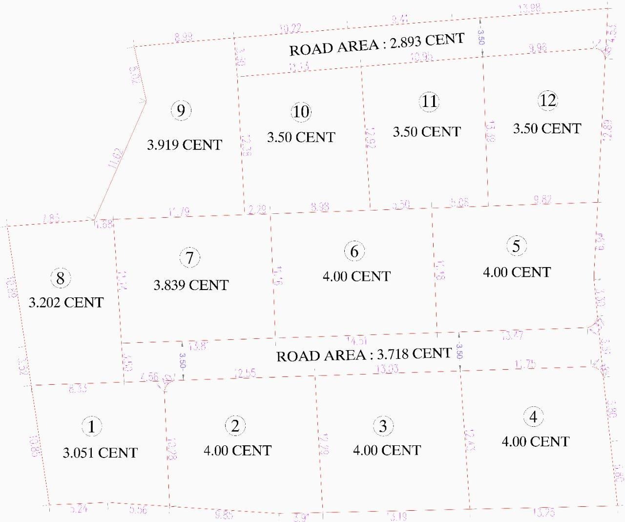 4Cents of House Plots
