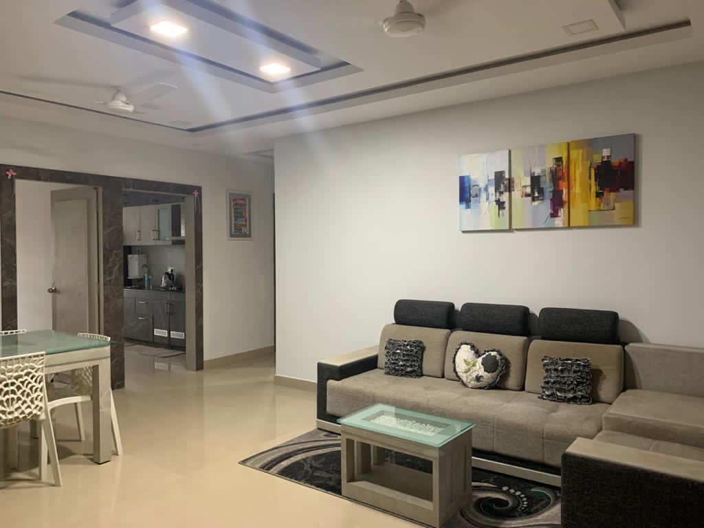 2BHK + Study Semifurnished Flat, 930 sqft